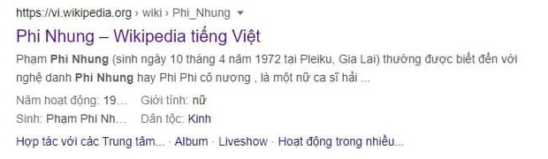 Giữa ồn ào, nghệ danh của Phi Nhung bị antifan đổi trên Wikipedia: Từ Phi Phi cô nương, Phi lụa và nhiều tên khác - Hình 2